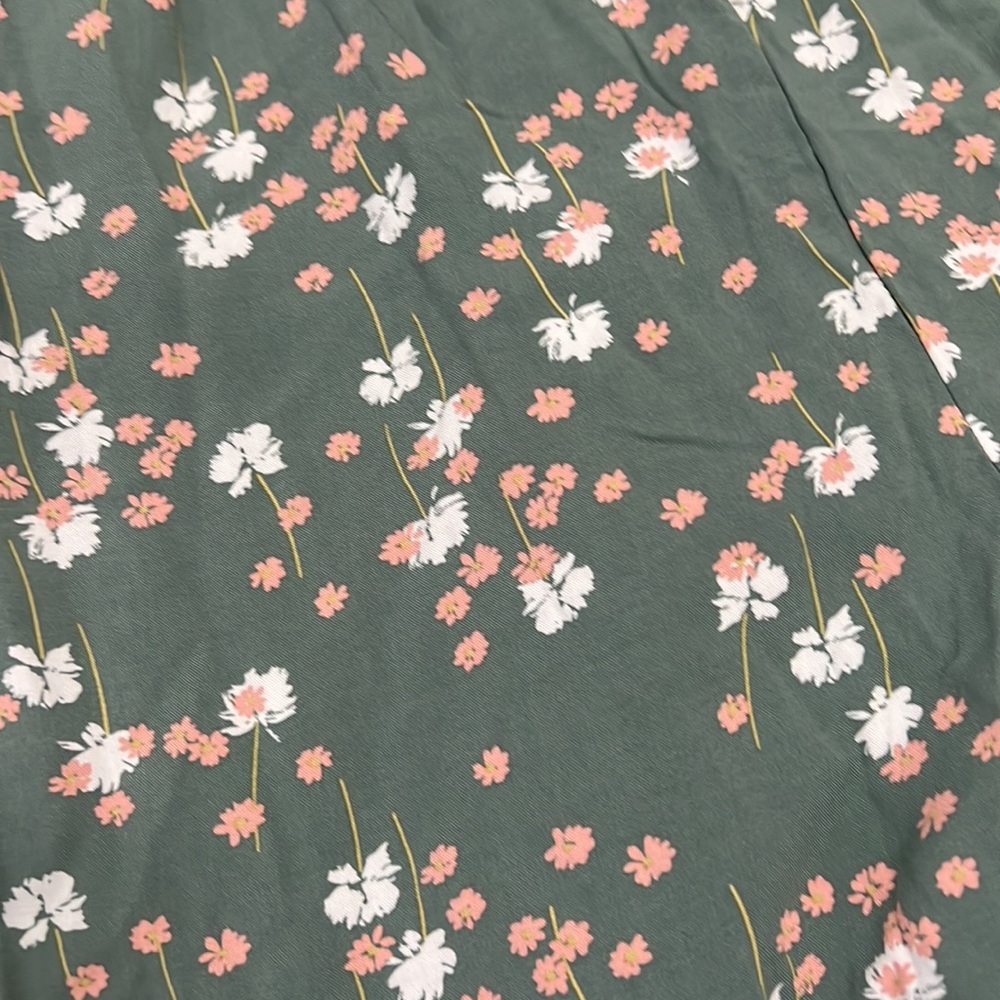 Green Flowery Romper